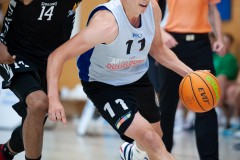 Mark Gebhardt (Giants Düsseldorf, No.11) in Aktion

DEU, Duesseldorf, 22.08.21 Basketball, Testspiel Saisonvorbereitung 2021/2022 ART Giants Düsseldorf - Phoenix Hagen